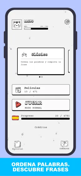 Ordena palabras. Descubre frases.